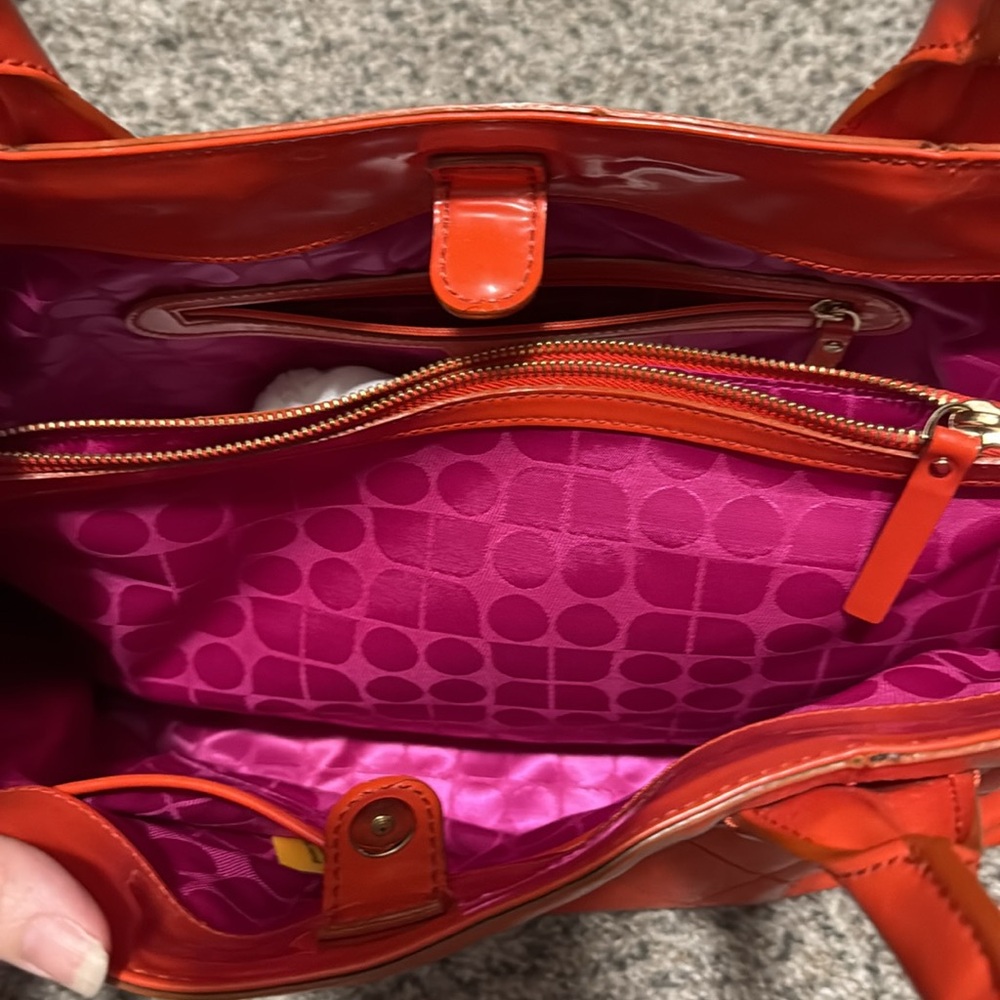 KATE SPADE RARE Patent Leather Tutti Frutti Maryanne bag tote SHINE in o… - Picture 7 of 8